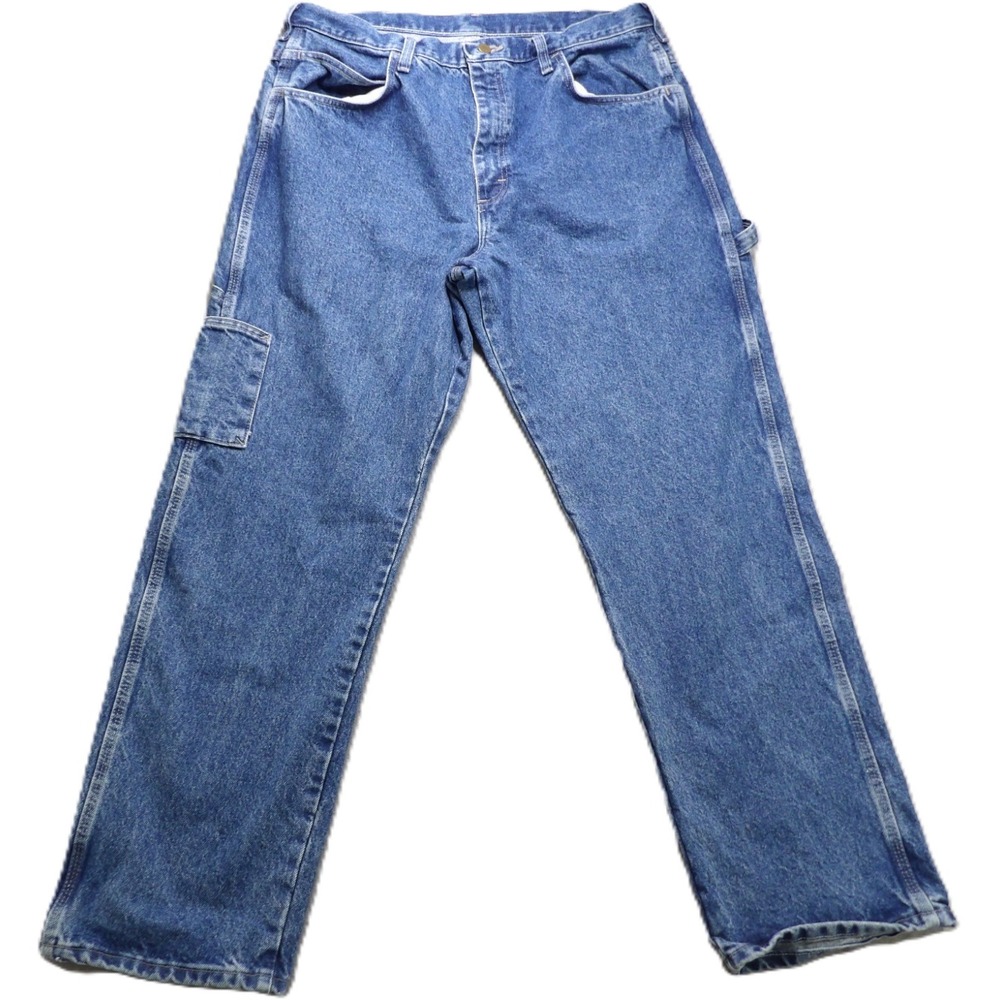 Bulwark FR Carpenter Jeans Men 38x32 Blue Flame Resistant Denim Work Pants CAT2
